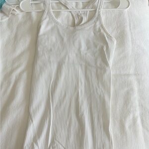 White ebb to street lululemon Ribbed Tank Top